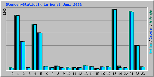 Stunden-Statistik im Monat Juni 2022