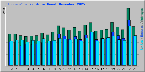 Stunden-Statistik im Monat Dezember 2025